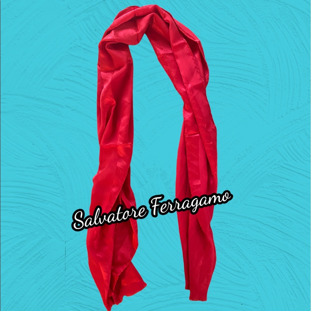 Salvatore Ferragamo 100% silk scarf